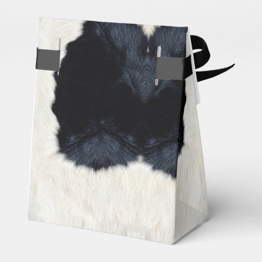 Dierenprint Heilige Koe Verjaardagsgunst Box Bedankdoosjes (Achterkant)