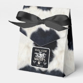 Dierenprint Heilige Koe Verjaardagsgunst Box Bedankdoosjes (Voorkant Zijde)