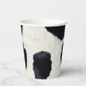 Dierenprint Heilige Koe Verjaardagspapier beker (Achterkant)