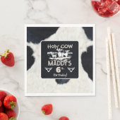 Dierenprint Heilige Koe Verjaardagspapier Servet (Insitu)