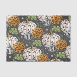 Dierenprint Herfst Pompoenen Tissuepapier