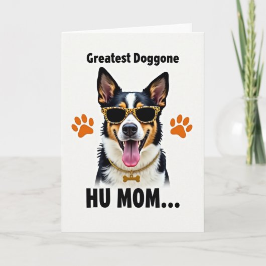 Dierenprint Hond Kaart (Voorkant)