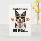 Dierenprint Hond Kaart (Gele Bloem)