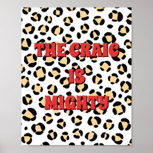 Dierenprint Ierse poster 'The craic is mighty'