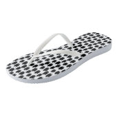 Dierenprint in zwart | Sandalen Teenslippers (Schuin)