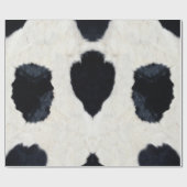 Dierenprint Koe zwart wit inpakpapier (Vlak)