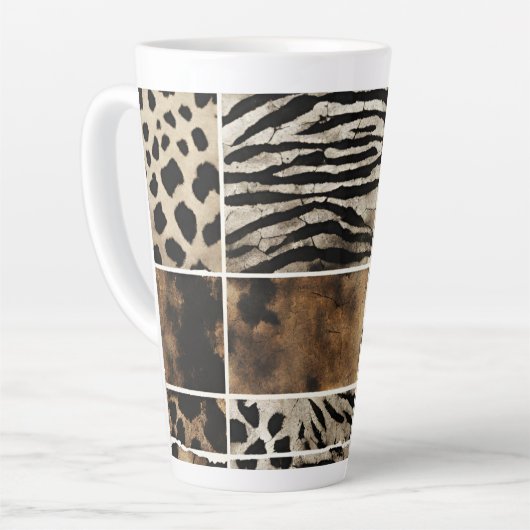 Dierenprint - Latte Mok (Linkerhoek)