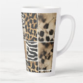 Dierenprint - Latte Mok (Rechts)