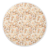 DIERENPRINT LEOPARD ABSTRACT CUSTOM KERAMISCHE KNOP (Voorkant)
