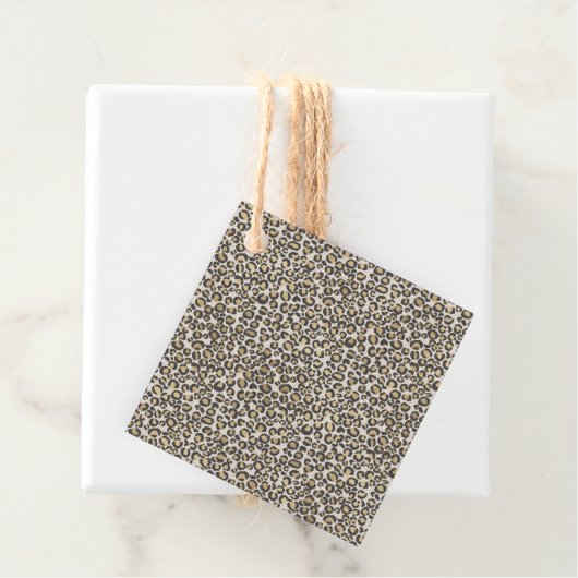 Dierenprint Leopard Chic Neutrals Fun Bedankjes Labels (In situ)