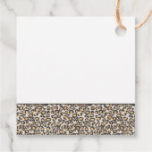 Dierenprint Leopard Chic Neutrals Fun Bedankjes Labels (Achterkant)