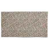 Dierenprint Leopard NAME Neutraal Chic Trendy Kussensloop (Voorkant)