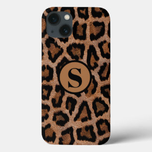 Dierenprint Luipaard Monogram Naam Case-Mate iPhone Case