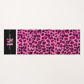 Dierenprint Luipaard Monogram Roze Yogamat (Voorkant (horizontaal))