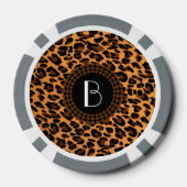 Dierenprint Luipaard Patroon Poker Chips (Achterkant)