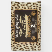 Dierenprint Luipaard Verjaardagsbanner Spandoek (Verticaal)