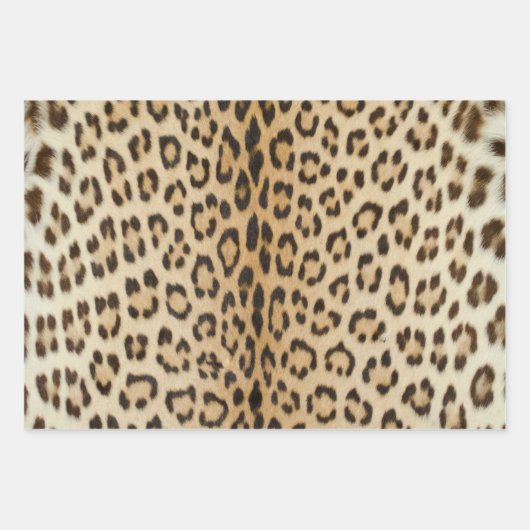 Dierenprint Luipaard Verpakkingspapier Platte vell Inpakpapier Vel (Voorkant)