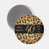 Dierenprint Magneet - 40e verjaardag (Voorkant / Achterkant)