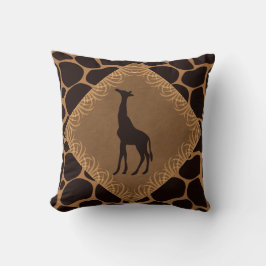 Dierenprint met giraffe kussen