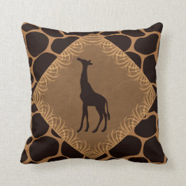 Dierenprint met giraffe kussen