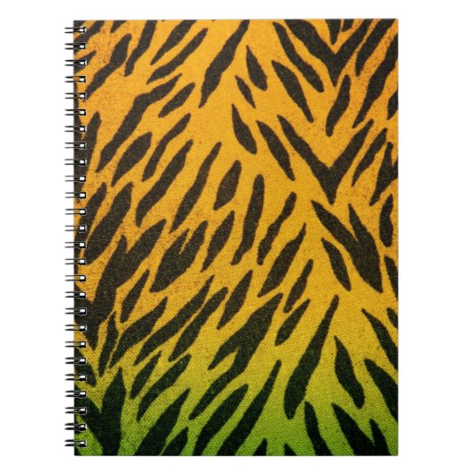 dierenprint met twee tonen notitieboek (Voorkant)