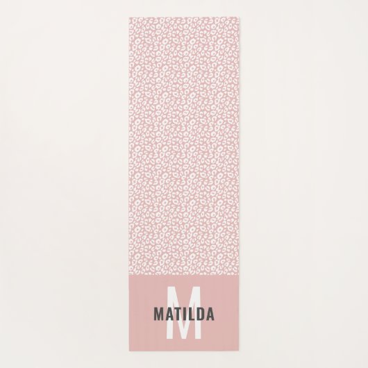 Dierenprint modern kleurrijk yogamat (Achterkant)