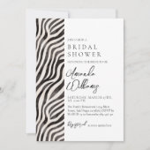 Dierenprint Modern Zwart & Wit Vrijgezellenfeest Kaart (Voorkant)