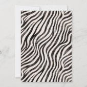 Dierenprint Modern Zwart & Wit Vrijgezellenfeest Kaart (Achterkant)