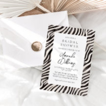 Dierenprint Modern Zwart & Wit Vrijgezellenfeest