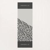 Dierenprint moderne kleurrijke geometrische yogamat (Achterkant)