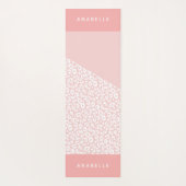 Dierenprint moderne kleurrijke geometrische yogamat (Achterkant)