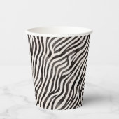 Dierenprint Moderne witte bruidsdouche  Papieren Bekers (Voorkant)