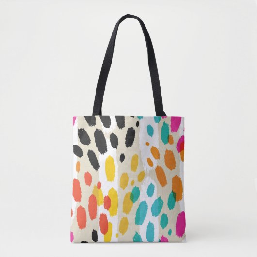Dierenprint naadloos patroon tote bag (Voorkant)