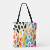 Dierenprint naadloos patroon tote bag (Achterkant)