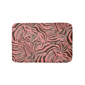 Dierenprint, naadloos zebrapatroon. badmat (Voorkant)