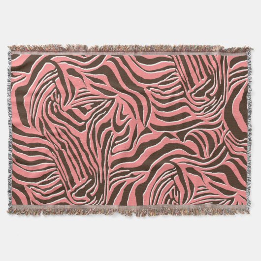 Dierenprint, naadloos zebrapatroon. deken (Voorkant)