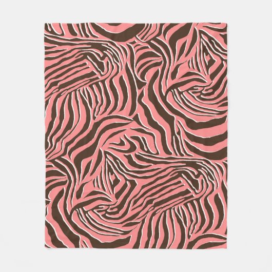 Dierenprint, naadloos zebrapatroon. fleece deken (Voorkant)