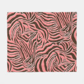 Dierenprint, naadloos zebrapatroon. fleece deken (Voorkant (Horizontaal))