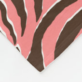 Dierenprint, naadloos zebrapatroon. fleece deken (Hoek)