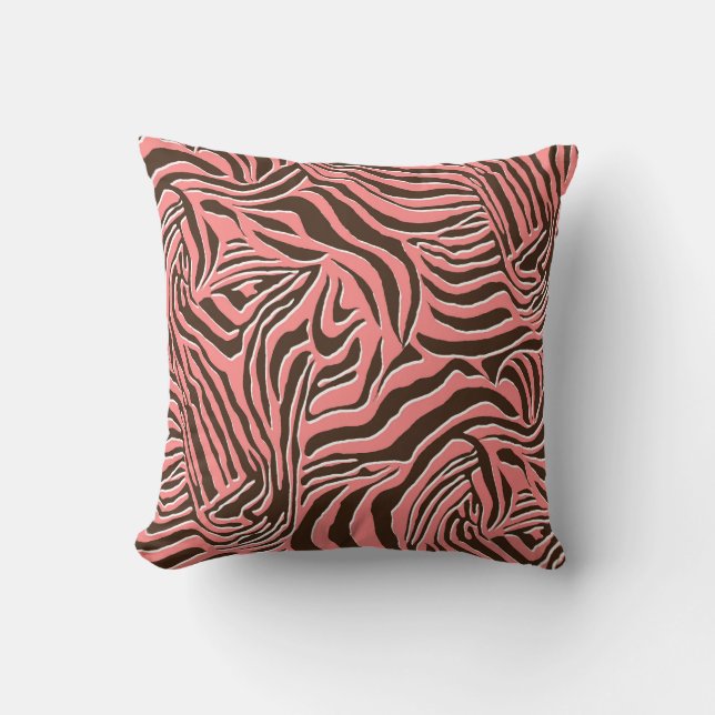 Dierenprint, naadloos zebrapatroon. kussen (Voorkant)