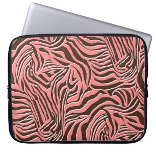 Dierenprint, naadloos zebrapatroon. laptop sleeve