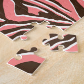 Dierenprint, naadloos zebrapatroon. legpuzzel (Zijkant)