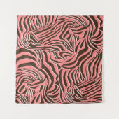 Dierenprint, naadloos zebrapatroon. wandkleed (Voorkant (horizontaal))