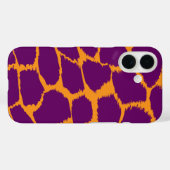Dierenprint oranje paarse heldere afbeelding Case-Mate iPhone case (Achterkant (horizontaal))