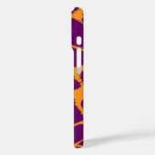 Dierenprint oranje paarse heldere afbeelding Case-Mate iPhone case (Achterkant / Links)