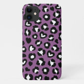 Dierenprint, Paarse luipaard, Cheetah Spots, Hart Case-Mate iPhone Case (Achterkant)