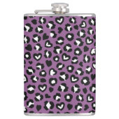 Dierenprint, Paarse luipaard, Cheetah Spots, Hart Heupfles (Voorkant)