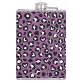 Dierenprint, Paarse luipaard, Cheetah Spots, Hart Heupfles (Achterkant)