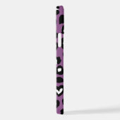 Dierenprint, Paarse luipaard, Cheetah Spots, Hart iPhone Hoesje (Rechterkant)
