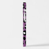 Dierenprint, Paarse luipaard, Cheetah Spots, Hart iPhone Hoesje (Linkerkant)
